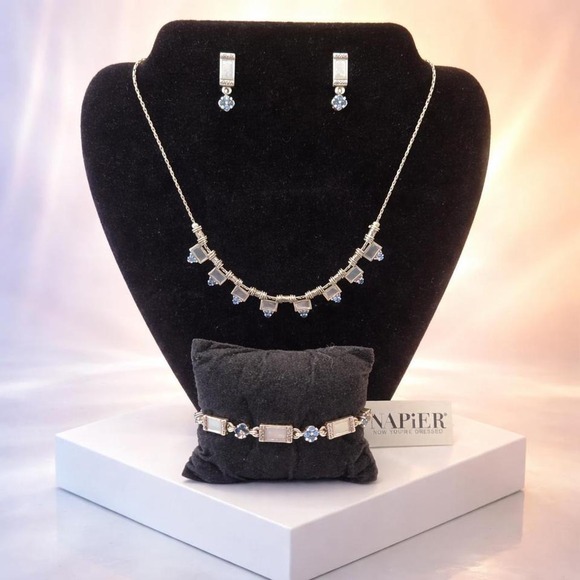 Jewelry - Blue & Silver Mother of Pearl Jewelry Set – Napier